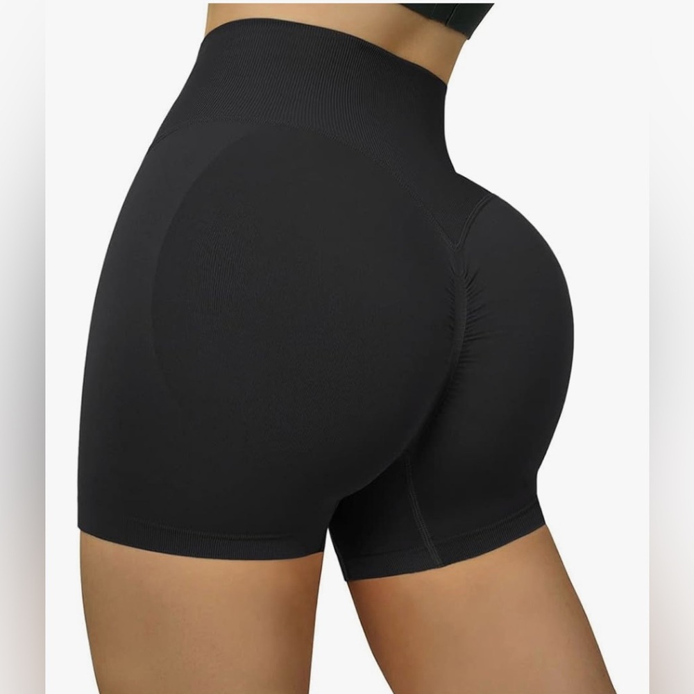 High-Waisted Black Women's Shorts